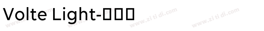 Volte Light字体转换